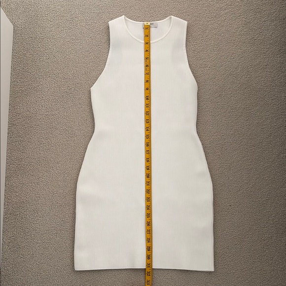 Babaton White Ribbed Mini Dress - Picture 2 of 3